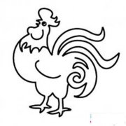 小学生手绘公鸡简笔画图片