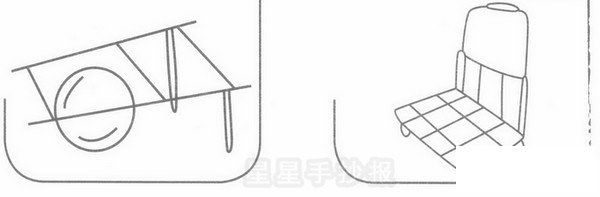 手推车简笔画