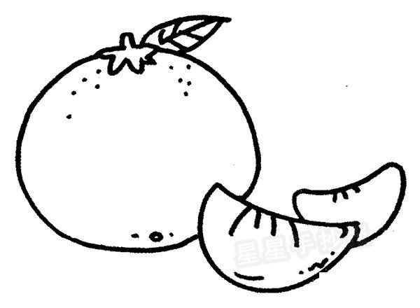 橘子简笔画