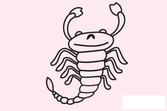 蝎子简笔画图片