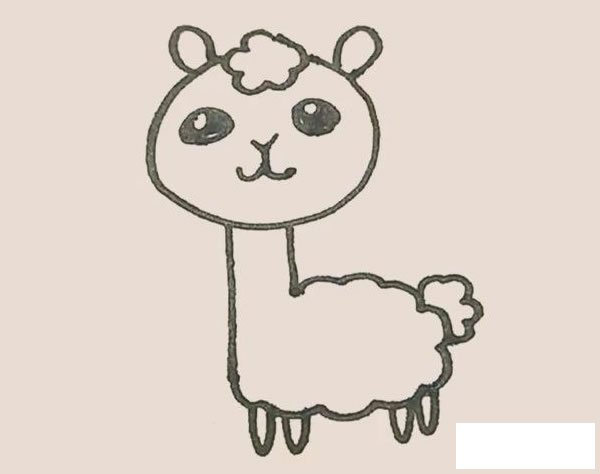 羊驼简笔画图片