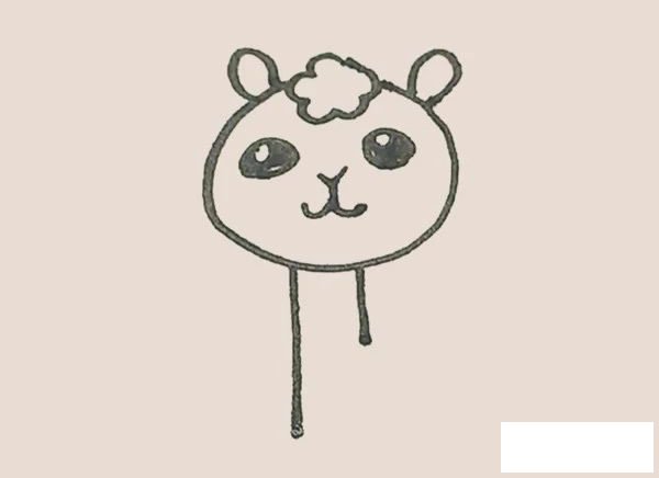 羊驼简笔画图片