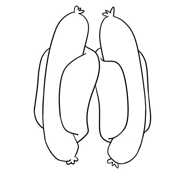 热狗简笔画