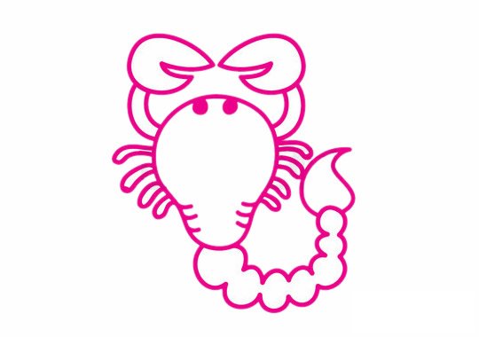 蝎子简笔画图片