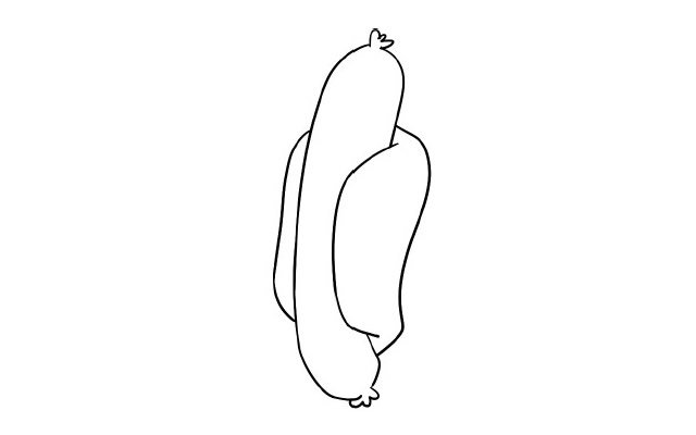 热狗简笔画
