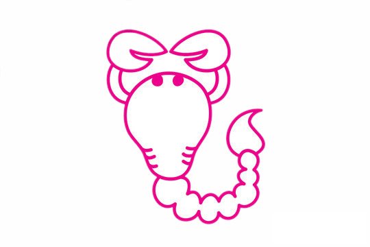 蝎子简笔画图片