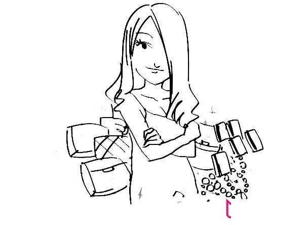 马蓉简笔画
