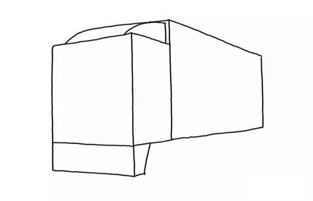 大卡车简笔画