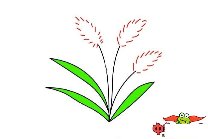 花草简笔画大全带颜色，花草树木简笔画彩色的