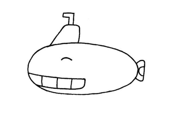 简单易学的潜水艇简笔画