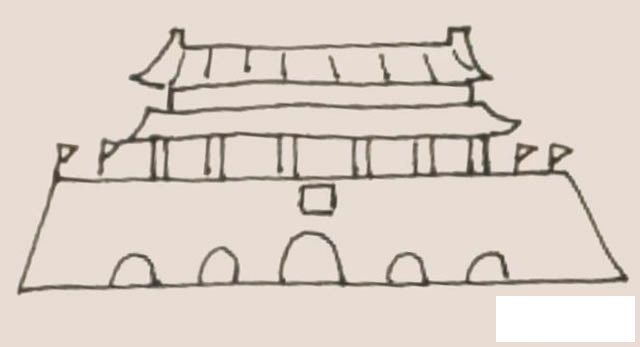 天安门简笔画