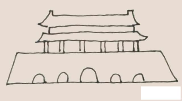 天安门简笔画