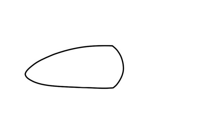 卡通飞船简笔画