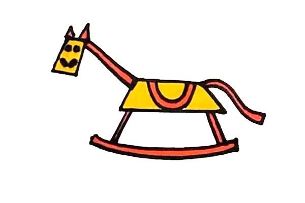 木马椅简笔画