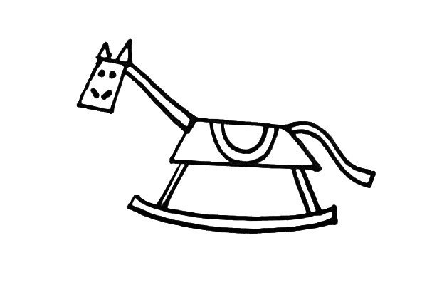 木马椅简笔画