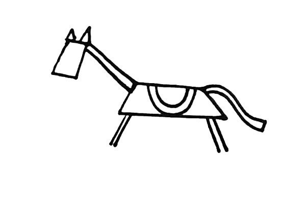 木马椅简笔画