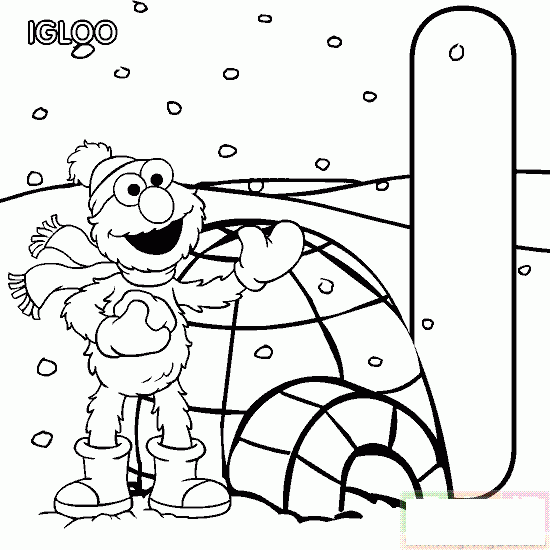 在北极的人物简笔画