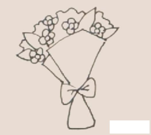 一束鲜花简笔画