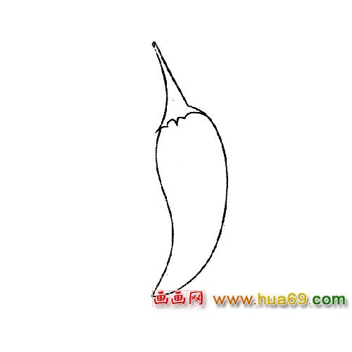 小巧的辣椒（简笔画）4