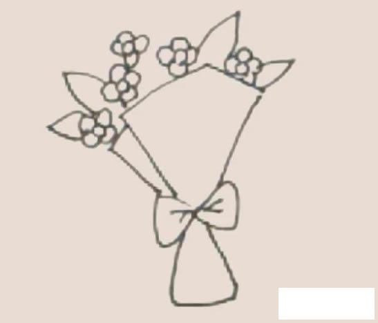 一束鲜花简笔画