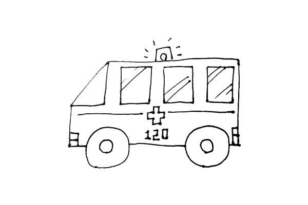 120救护车简笔画