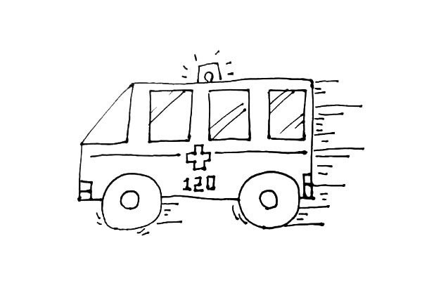120救护车简笔画