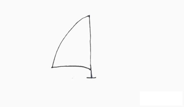 用数字1画帆船简笔画步骤图解