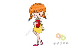 简单的女生简笔画 你get到了吗