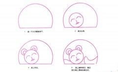 彩色懒猫简笔画画法_怎么画彩色懒猫的简笔画