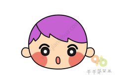 简单的男孩人物头像简笔画