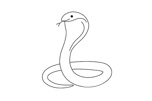 眼镜蛇简笔画
