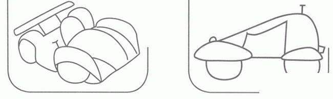 赛车简笔画