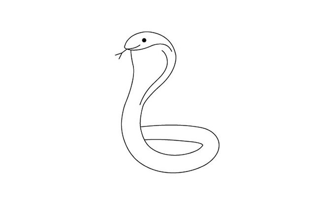 眼镜蛇简笔画