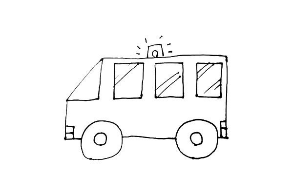 120救护车简笔画