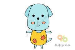 狗狗简笔画步骤图
