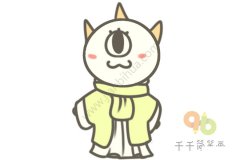 独眼怪简笔画步骤图