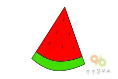 西瓜简笔画 夏日必备