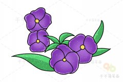 附子花简笔画 简单易学