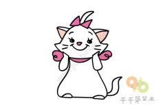 猫儿历险记之玛丽猫简笔画图片大全