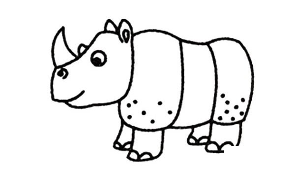 犀牛简笔画