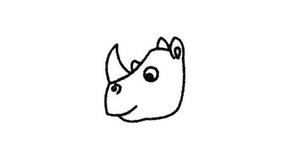 犀牛简笔画