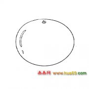 水果简笔画：好吃的橘子1