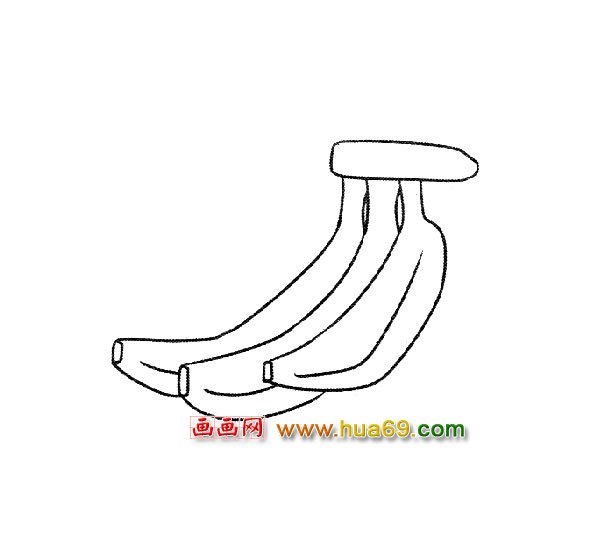 好吃的香蕉(简笔画)4