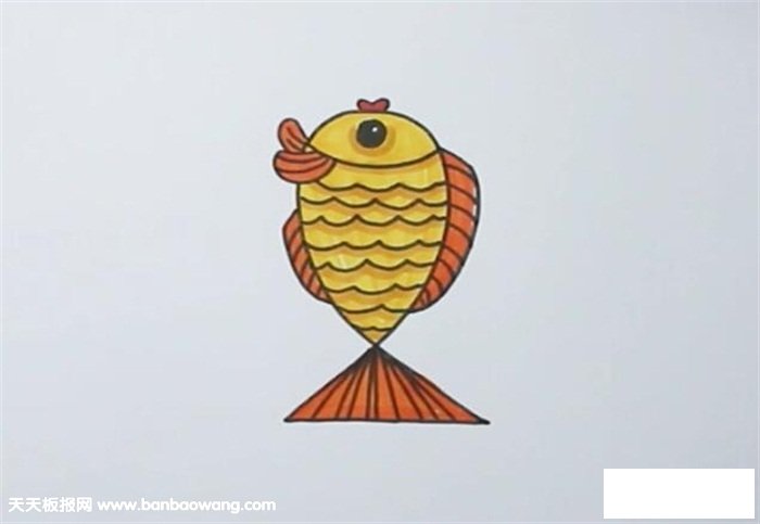 数字2画小鱼