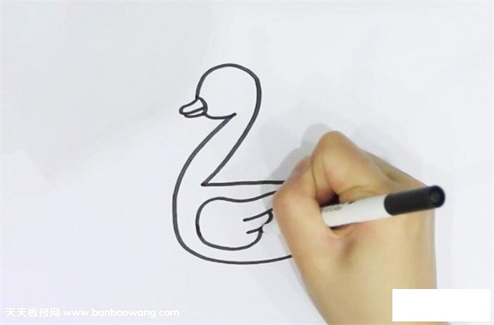 数字2画鸭子