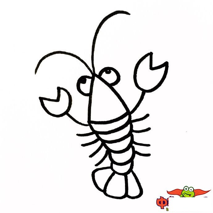 海底动物怎么画简笔画，海洋生物简笔画大全
