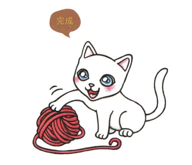 可爱小猫简笔画图片
