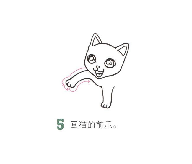 可爱小猫简笔画图片