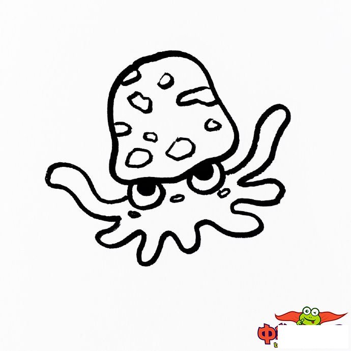 海底动物怎么画简笔画，海洋生物简笔画大全