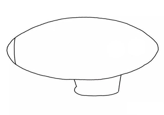 飞艇简笔画